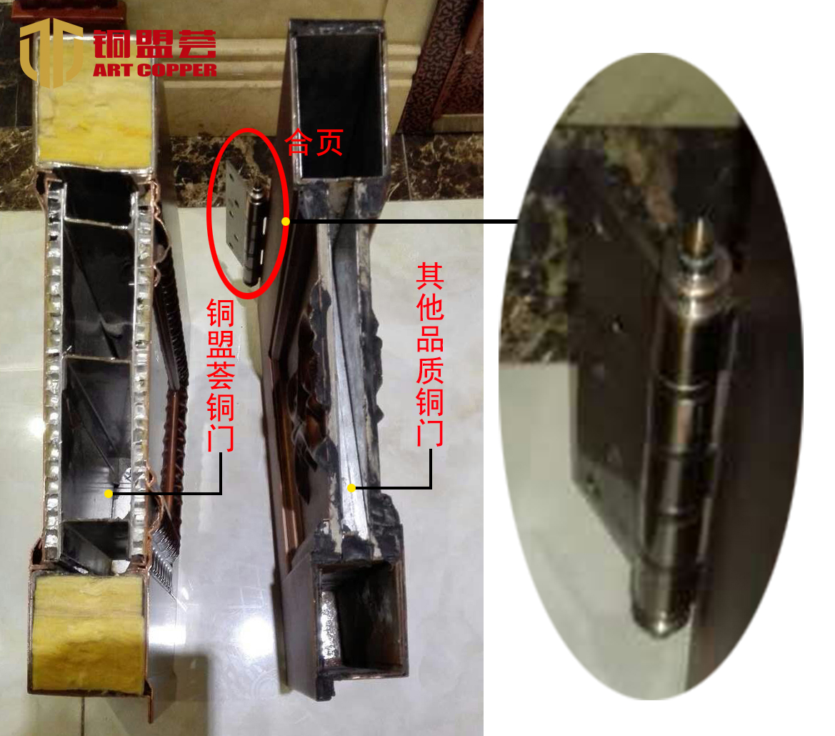銅盟薈銅門品質(zhì)對(duì)比