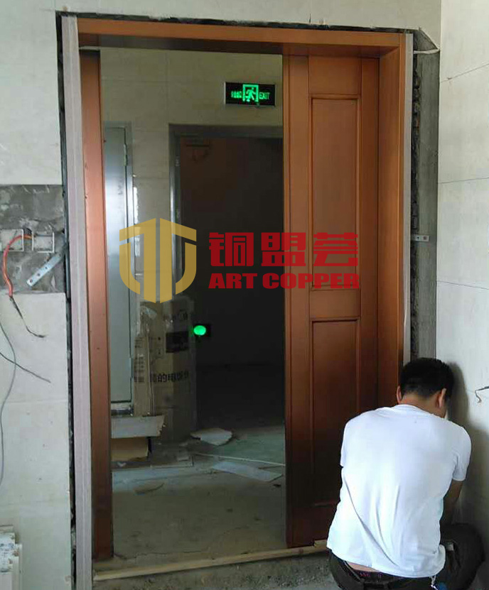 銅門安裝案例_銅盟薈