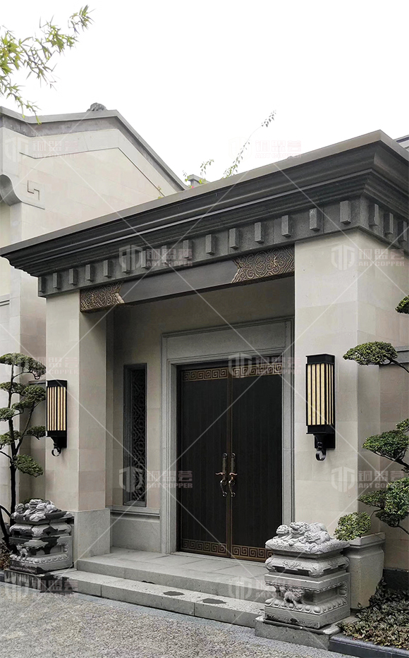 中式風(fēng)格雙開銅門_四合院雙開銅門