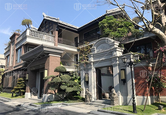 中式風(fēng)格雙開銅門_四合院雙開銅門