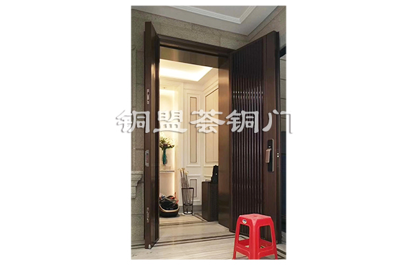現(xiàn)代簡(jiǎn)約子母銅門(mén)，為門(mén)面增添不凡氣質(zhì)